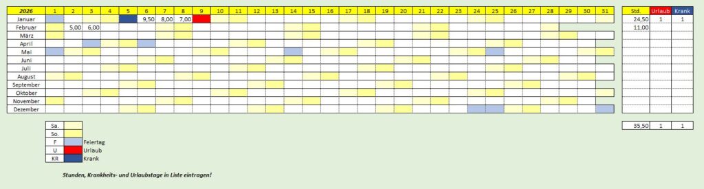 stundenliste